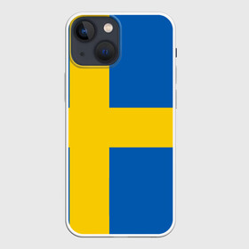 Чехол для iPhone 13 mini с принтом Швеция в Екатеринбурге,  |  | сборная | футбол