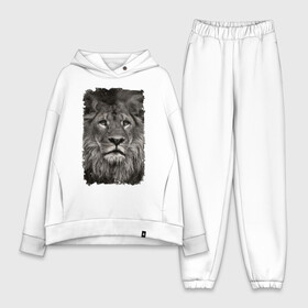 Женский костюм хлопок Oversize с принтом Лев (retro style) в Екатеринбурге,  |  | leo | lion | retro style | ветошь | винтаж | власть | грива | дикая кошка | животное | зверь | клыки | когти | король джунглей | лев | мощь | мудрость | охотник | потёртости | сила | старина | хитрость | хищник