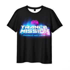 Мужская футболка 3D с принтом Trancemission 2 в Екатеринбурге, 100% полиэфир | прямой крой, круглый вырез горловины, длина до линии бедер | trancemission |   |  trance mission | транс миссия | трансмиссия