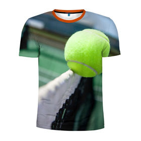 Мужская футболка 3D спортивная с принтом Теннис в Екатеринбурге, 100% полиэстер с улучшенными характеристиками | приталенный силуэт, круглая горловина, широкие плечи, сужается к линии бедра | надаль | тенис