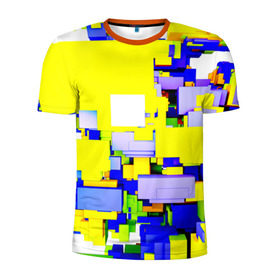 Мужская футболка 3D спортивная с принтом Geometria в Екатеринбурге, 100% полиэстер с улучшенными характеристиками | приталенный силуэт, круглая горловина, широкие плечи, сужается к линии бедра | Тематика изображения на принте: 