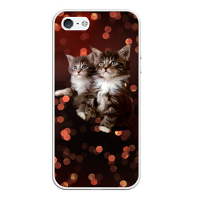 Чехол для iPhone 5/5S матовый с принтом Котята в Екатеринбурге, Силикон | Область печати: задняя сторона чехла, без боковых панелей | киска | кот | котёнок | кошка | прикольные картинки