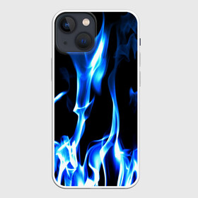 Чехол для iPhone 13 mini с принтом Огонь в Екатеринбурге,  |  | пламя | синее | яркий