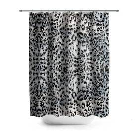 Штора 3D для ванной с принтом White Jaguar в Екатеринбурге, 100% полиэстер | плотность материала — 100 г/м2. Стандартный размер — 146 см х 180 см. По верхнему краю — пластиковые люверсы для креплений. В комплекте 10 пластиковых колец | барс | леопард | ягуар