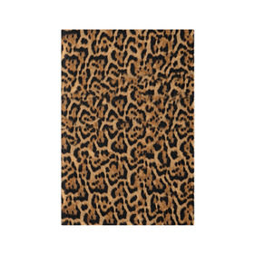 Обложка для паспорта матовая кожа с принтом Jaguar в Екатеринбурге, натуральная матовая кожа | размер 19,3 х 13,7 см; прозрачные пластиковые крепления | оцелот | пума | текстура | ягуар