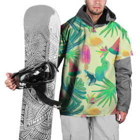 Накидка на куртку 3D с принтом Прохладная свежесть в Екатеринбурге, 100% полиэстер |  | арбуз | лето | море | мороженное | ракушки