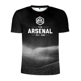 Мужская футболка 3D спортивная с принтом Arsenal FC в Екатеринбурге, 100% полиэстер с улучшенными характеристиками | приталенный силуэт, круглая горловина, широкие плечи, сужается к линии бедра | арсенал