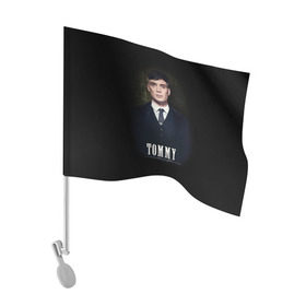 Флаг для автомобиля с принтом Peaky Blinders 2 в Екатеринбурге, 100% полиэстер | Размер: 30*21 см | peaky blinders | козырьки | козырьки сериал | острые козырьки | томас шелби