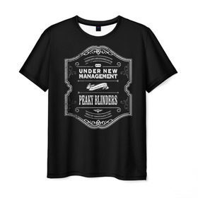 Мужская футболка 3D с принтом Peaky Blinders 3 в Екатеринбурге, 100% полиэфир | прямой крой, круглый вырез горловины, длина до линии бедер | peaky blinders | козырьки | козырьки сериал | острые козырьки | томас шелби