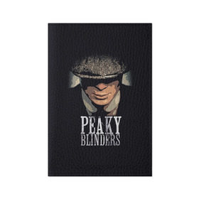 Обложка для паспорта матовая кожа с принтом Peaky Blinders 5 в Екатеринбурге, натуральная матовая кожа | размер 19,3 х 13,7 см; прозрачные пластиковые крепления | peaky blinders | козырьки | козырьки сериал | острые козырьки | томас шелби