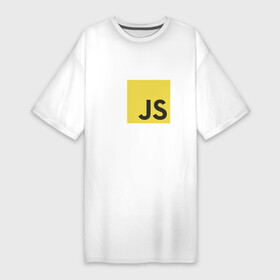 Платье-футболка хлопок с принтом JS return true (black) в Екатеринбурге,  |  | javascript | js | программист