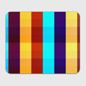 Коврик прямоугольный с принтом Цветные кубики в Екатеринбурге, натуральный каучук | размер 230 х 185 мм; запечатка лицевой стороны | квадраты | плитка | разноцветные