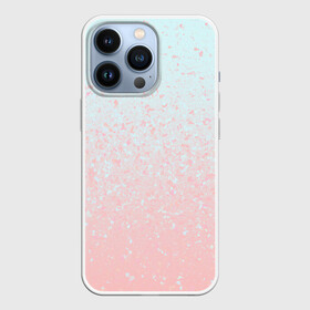 Чехол для iPhone 13 Pro с принтом Pink Blue Gradient в Екатеринбурге,  |  | blu | gradient | pink | голубое | градиент | розовое
