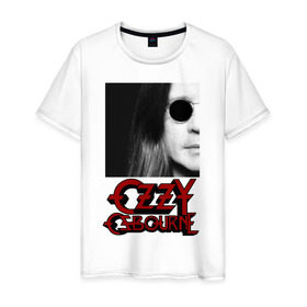 Мужская футболка хлопок с принтом Ozzy Osbourne: King of Metal в Екатеринбурге, 100% хлопок | прямой крой, круглый вырез горловины, длина до линии бедер, слегка спущенное плечо. | король металла | оззи осборн