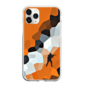 Чехол для iPhone 11 Pro Max матовый с принтом CS GO Asiimov camouflage в Екатеринбурге, Силикон |  | counter strike | камуфляж