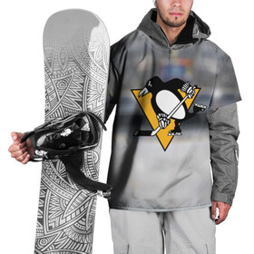 Накидка на куртку 3D с принтом Pittsburg Penguins в Екатеринбурге, 100% полиэстер |  | питтсбург | хоккей