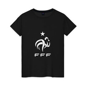 Женская футболка хлопок с принтом Сборная Франции по футболу в Екатеринбурге, 100% хлопок | прямой крой, круглый вырез горловины, длина до линии бедер, слегка спущенное плечо | 2016 | france | евро | европы | мира | франция | чемпионат