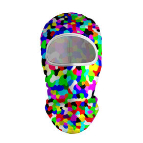 Балаклава 3D с принтом Цветной шум в Екатеринбурге, 100% полиэстер, ткань с особыми свойствами — Activecool | плотность 150–180 г/м2; хорошо тянется, но при этом сохраняет форму. Закрывает шею, вокруг отверстия для глаз кайма. Единый размер | камуфляж