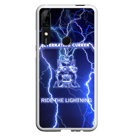 Чехол для Honor P Smart Z с принтом Metallica - Ride the Lightning в Екатеринбурге, Силикон | Область печати: задняя сторона чехла, без боковых панелей | album | metal | metallica | ride the lightning | rock | альбом | метал | металлика | молния | рок