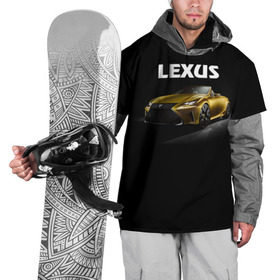 Накидка на куртку 3D с принтом Lexus в Екатеринбурге, 100% полиэстер |  | lexus | авто | автомобиль | лексус | машина
