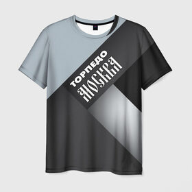 Мужская футболка 3D с принтом Торпедо Москва в Екатеринбурге, 100% полиэфир | прямой крой, круглый вырез горловины, длина до линии бедер | премьер лига | рфпл | торпедо | футбол | чемпион