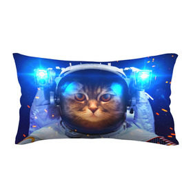 Подушка 3D антистресс с принтом Кот космонавт в Екатеринбурге, наволочка — 100% полиэстер, наполнитель — вспененный полистирол | состоит из подушки и наволочки на молнии | кот | кошка | скафандр