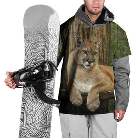 Накидка на куртку 3D с принтом Леопард в Екатеринбурге, 100% полиэстер |  | Тематика изображения на принте: 