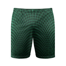 Мужские шорты 3D спортивные с принтом Парящие кружки в Екатеринбурге,  |  | абстракция | зеленый | круги | объем | стиль | тень