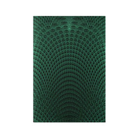 Обложка для паспорта матовая кожа с принтом Парящие кружки в Екатеринбурге, натуральная матовая кожа | размер 19,3 х 13,7 см; прозрачные пластиковые крепления | Тематика изображения на принте: абстракция | зеленый | круги | объем | стиль | тень