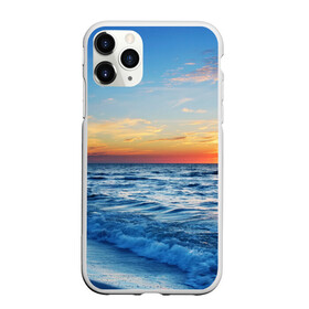 Чехол для iPhone 11 Pro Max матовый с принтом Море на закате в Екатеринбурге, Силикон |  | Тематика изображения на принте: волны | закат | море | небо | облака | пейзаж | пляж