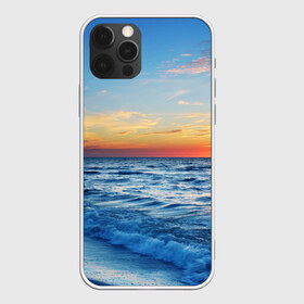 Чехол для iPhone 12 Pro Max с принтом Море на закате в Екатеринбурге, Силикон |  | Тематика изображения на принте: волны | закат | море | небо | облака | пейзаж | пляж