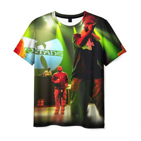 Мужская футболка 3D с принтом Wu-Tang clan в Екатеринбурге, 100% полиэфир | прямой крой, круглый вырез горловины, длина до линии бедер | gza | hip hop | rza | wu fam | ву танг клан | хип хоп