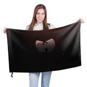 Флаг 3D с принтом Wu-tang Clan в Екатеринбурге, 100% полиэстер | плотность ткани — 95 г/м2, размер — 67 х 109 см. Принт наносится с одной стороны | gza | hip hop | rza | wu fam | ву танг клан | хип хоп