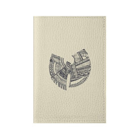 Обложка для паспорта матовая кожа с принтом Wu-Tang Clan в Екатеринбурге, натуральная матовая кожа | размер 19,3 х 13,7 см; прозрачные пластиковые крепления | Тематика изображения на принте: wu tang