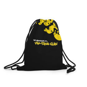 Рюкзак-мешок 3D с принтом Wu-Tang clan в Екатеринбурге, 100% полиэстер | плотность ткани — 200 г/м2, размер — 35 х 45 см; лямки — толстые шнурки, застежка на шнуровке, без карманов и подкладки | wu tang