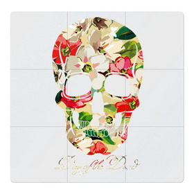 Магнитный плакат 3Х3 с принтом Мексиканский череп в Екатеринбурге, Полимерный материал с магнитным слоем | 9 деталей размером 9*9 см | Тематика изображения на принте: 