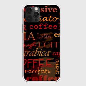 Чехол для iPhone 12 Pro с принтом Coffee в Екатеринбурге, силикон | область печати: задняя сторона чехла, без боковых панелей | coffee | кофе | надписи | напитки | отдых