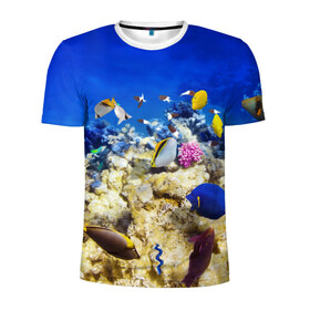 Мужская футболка 3D спортивная с принтом Море 2 в Екатеринбурге, 100% полиэстер с улучшенными характеристиками | приталенный силуэт, круглая горловина, широкие плечи, сужается к линии бедра | russo turisto | море | отдых | отпуск | пляж | турист