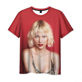 Мужская футболка 3D с принтом Taylor Swift в Екатеринбурге, 100% полиэфир | прямой крой, круглый вырез горловины, длина до линии бедер | Тематика изображения на принте: звезда | знаменитость | музыка | певица