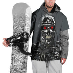 Накидка на куртку 3D с принтом Терминатор 2 в Екатеринбурге, 100% полиэстер |  | terminator | арнольд шварценнегер | боевик | робот