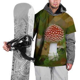 Накидка на куртку 3D с принтом Мухоморчик в Екатеринбурге, 100% полиэстер |  | Тематика изображения на принте: гриб | камуфляж | лес | мухомор | поганка | яд | ядовитый