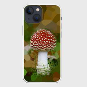 Чехол для iPhone 13 mini с принтом Мухоморчик в Екатеринбурге,  |  | Тематика изображения на принте: гриб | камуфляж | лес | мухомор | поганка | яд | ядовитый