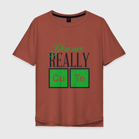 Мужская футболка хлопок Oversize с принтом Таблица Менделеева в Екатеринбурге, 100% хлопок | свободный крой, круглый ворот, “спинка” длиннее передней части | прикол | смешно | таблица | ученые