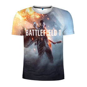 Мужская футболка 3D спортивная с принтом Battlefield в Екатеринбурге, 100% полиэстер с улучшенными характеристиками | приталенный силуэт, круглая горловина, широкие плечи, сужается к линии бедра | battlefield батла | батлфилд