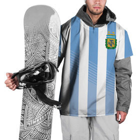 Накидка на куртку 3D с принтом Сборная Аргентины по футболу в Екатеринбурге, 100% полиэстер |  | argentina | аргентина