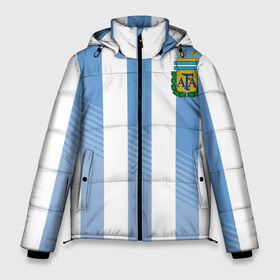 Мужская зимняя куртка 3D с принтом Сборная Аргентины по футболу в Екатеринбурге, верх — 100% полиэстер; подкладка — 100% полиэстер; утеплитель — 100% полиэстер | длина ниже бедра, свободный силуэт Оверсайз. Есть воротник-стойка, отстегивающийся капюшон и ветрозащитная планка. 

Боковые карманы с листочкой на кнопках и внутренний карман на молнии. | argentina | аргентина