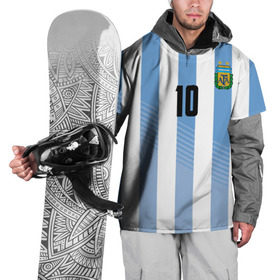 Накидка на куртку 3D с принтом Месси (сборная Аргентины) в Екатеринбурге, 100% полиэстер |  | barcelona | lionel | messi | аргентина | барселона | кубок | лионель | мира | сборная | футбол
