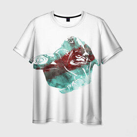 Мужская футболка 3D с принтом Дота в Екатеринбурге, 100% полиэфир | прямой крой, круглый вырез горловины, длина до линии бедер | dota 2 | huskar | дота | хускар