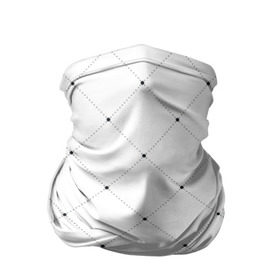 Бандана-труба 3D с принтом Точечный узор! в Екатеринбурге, 100% полиэстер, ткань с особыми свойствами — Activecool | плотность 150‒180 г/м2; хорошо тянется, но сохраняет форму | белый | дизайн | классно | круто | лейбл | точки | узор | цвет | черный