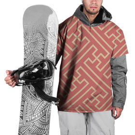 Накидка на куртку 3D с принтом Прекрасная геометрия в Екатеринбурге, 100% полиэстер |  | Тематика изображения на принте: бежевый | волны | геометрия | иллюзия | классно | красиво | красный | круто | линия | обман | полосы | цвет